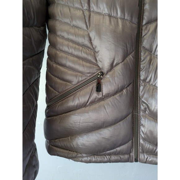 Calvin Klein Jacket Womens L, Packable Hooded Premium Down Blend Puffer Coat - Picture 7 of 8